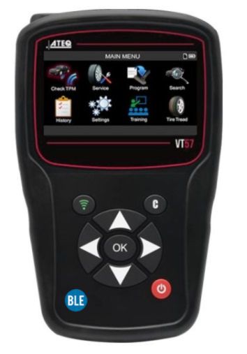 Programator TPMS, model: VT57 BLE, adaptacja OBD: tak, ATEQ