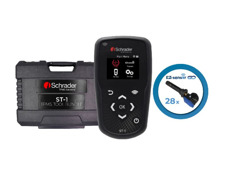 Programator TPMS, w zestawie:: 28 czujników uniwersalnych, model: S57, adaptacja OBD: tak, SCHRADER